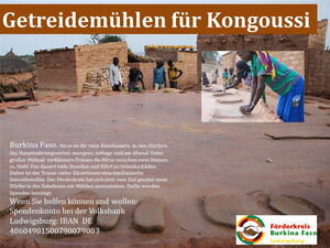 Getreidemühlen für Kongoussi